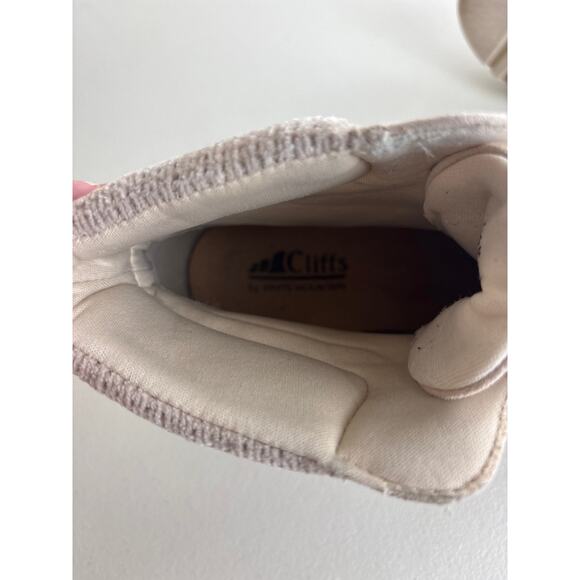 Cliffs by White Mountain Cream Beige Lace Up Hiking Boots Knit Cuff Size 7.5 - Picture 9 of 11